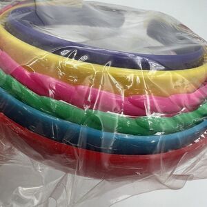 Pack 6 Vintage NOS Color Mates Headbands Hair Bands 80s 90s Props Costumes